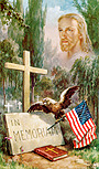 Weeping Willow veteran memorial card