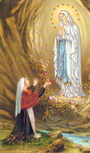 Our Lady & Bernadette memorial Print-image
