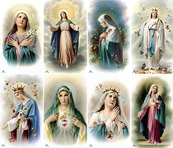 Queen of Heaven 8-card Set memorial Print-image