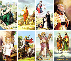 Saints 8-card Set memorial Print-image